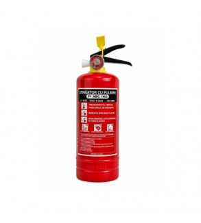 Stingator auto reincarcabil cu pulbere P1 ABC 1 kg cu manometruÂ Â 